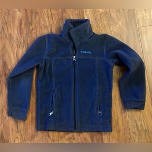 Columbia Youth Navy Fleece Zip Up Jacket size XS